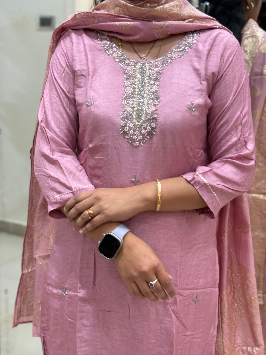 Dola Silk Kurta Set – Elegant Festive Collection | R116