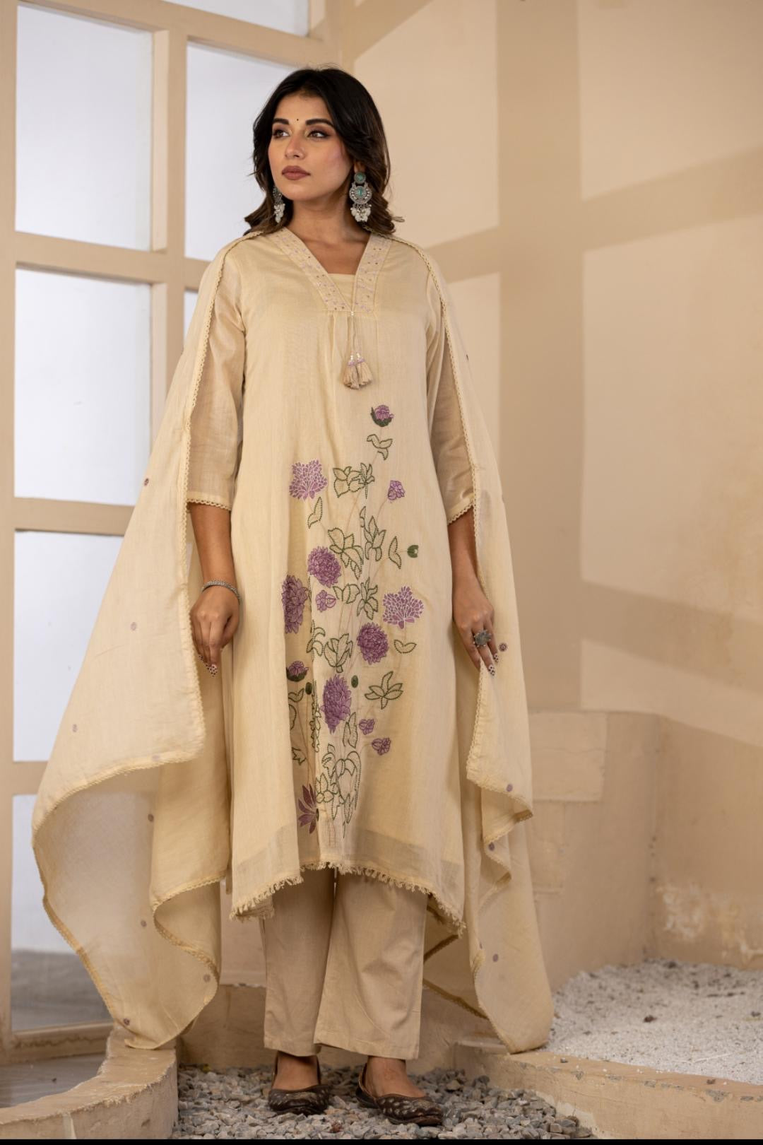 Premium Pure Mul Cotton Collection With Floral Embroidery | R190