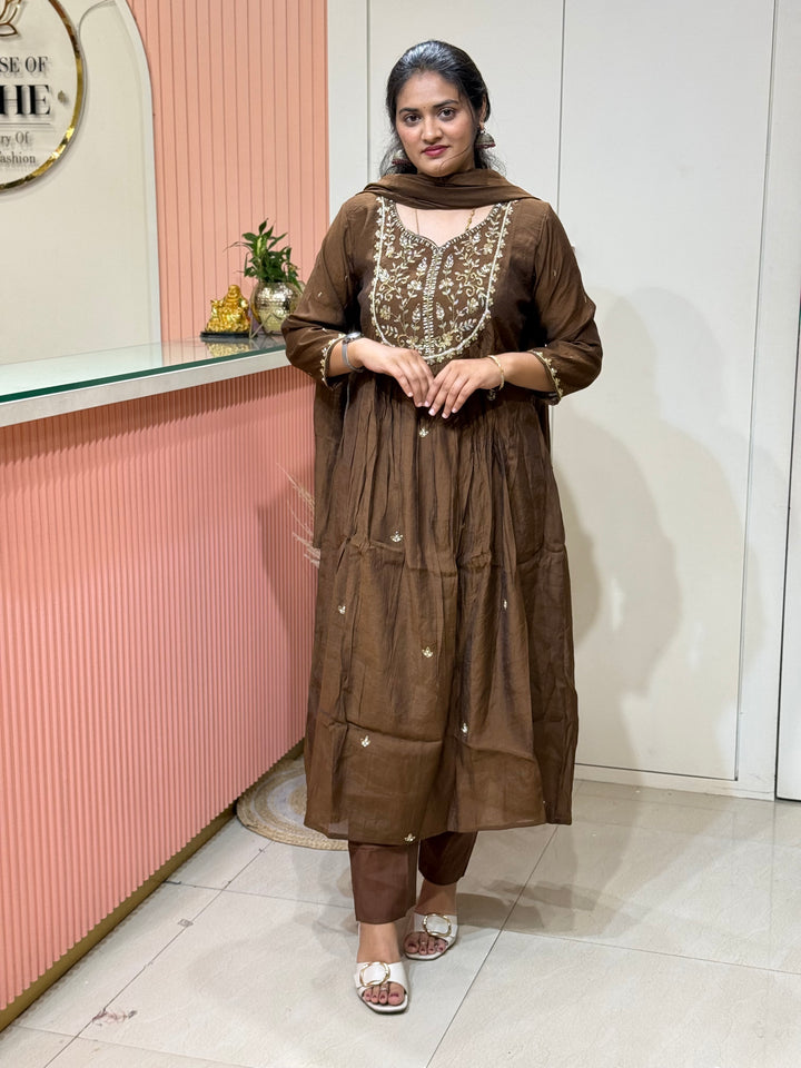Premium Mul Chanderi Party wear Collection | R206