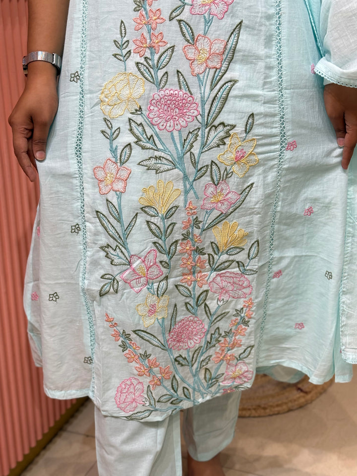 Mul Cotton Collection with Embroidery work (Cotton Lining)| R181