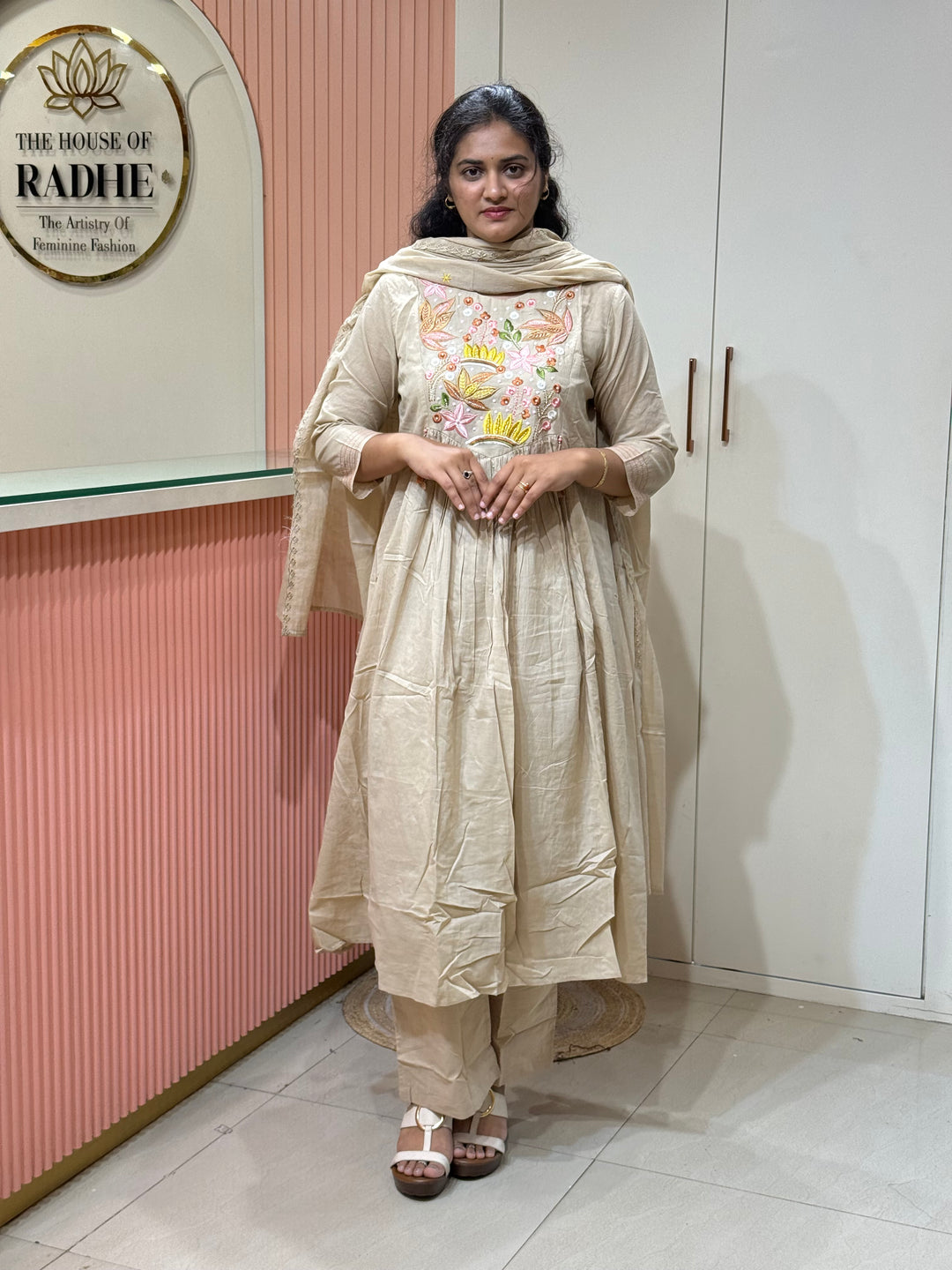 Pure Mul Cotton Embroidered Collection with Cotton Lining | R190