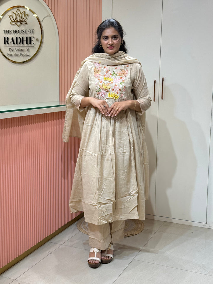 Pure Mul Cotton Embroidered Collection with Cotton Lining | R190