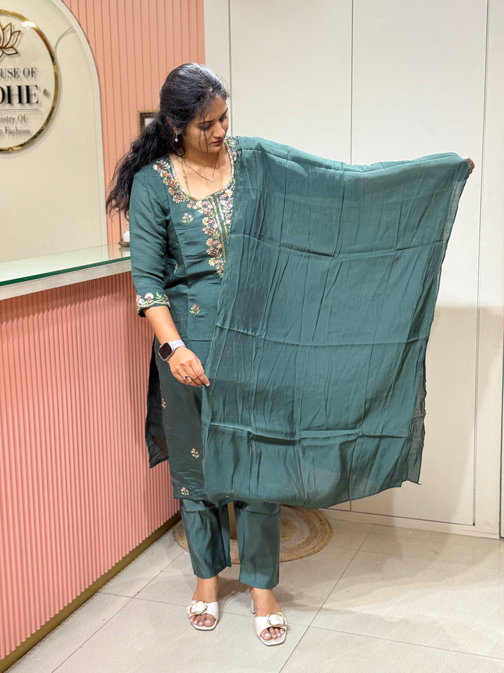 Pure Mul Chanderi Collection with Handwork ( Cotton Lining) | R216