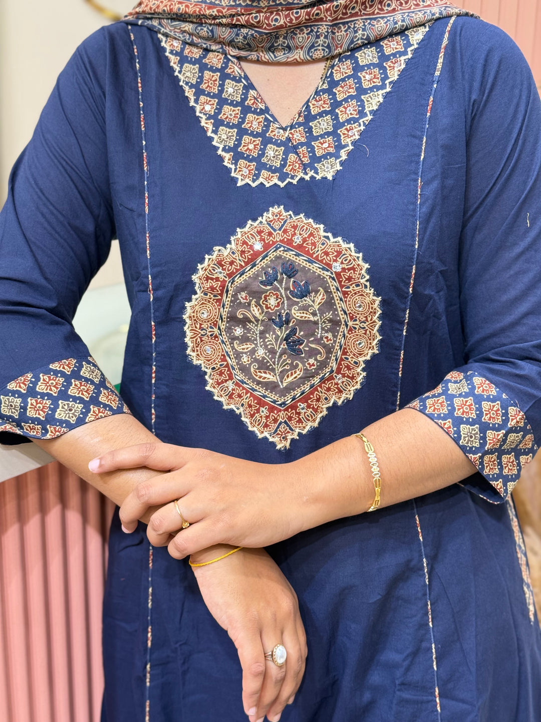 Cotton 3Pcs Set Collection with Patchwork | R220