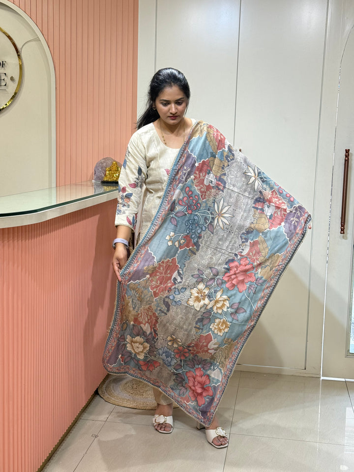 Classic Pure Jamdani Designer Suit Set | R211 ￼