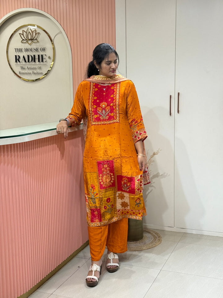 Crepe 3Pcs Set Collection (Cotton Lining )| R221