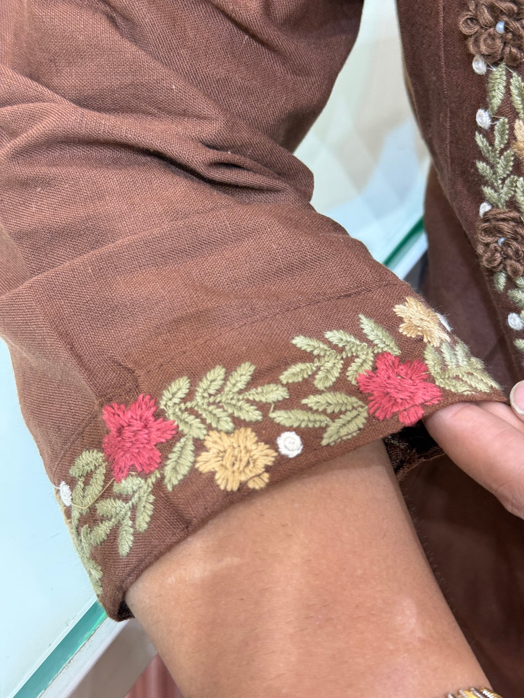 Khadi Cotton 3 Pcs Set Collection | Embroidery and Real Mirror Work | R145