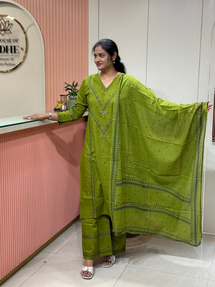 Cotton collection with Real Mirror work | R210