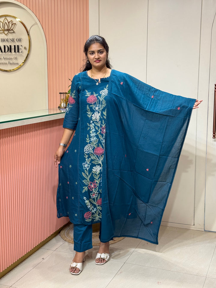 Mul Cotton Collection with Embroidery work (Cotton Lining)| R181