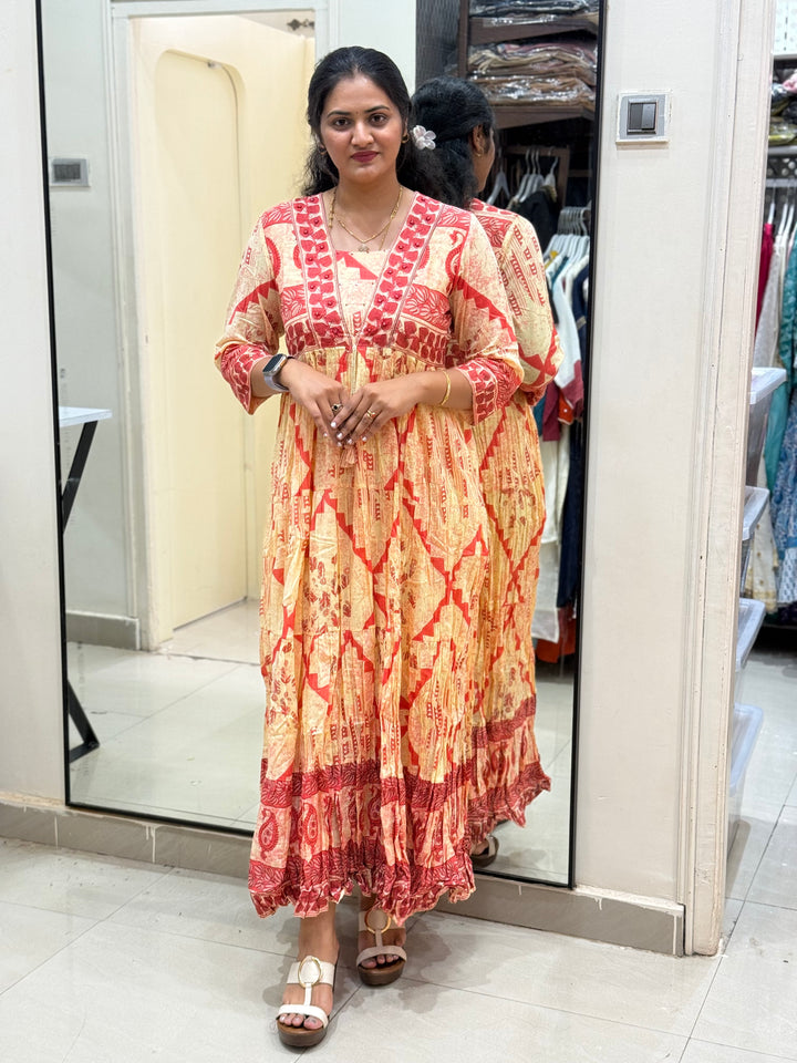 Mul Cotton with Cotton Lining Gown Collection | R144