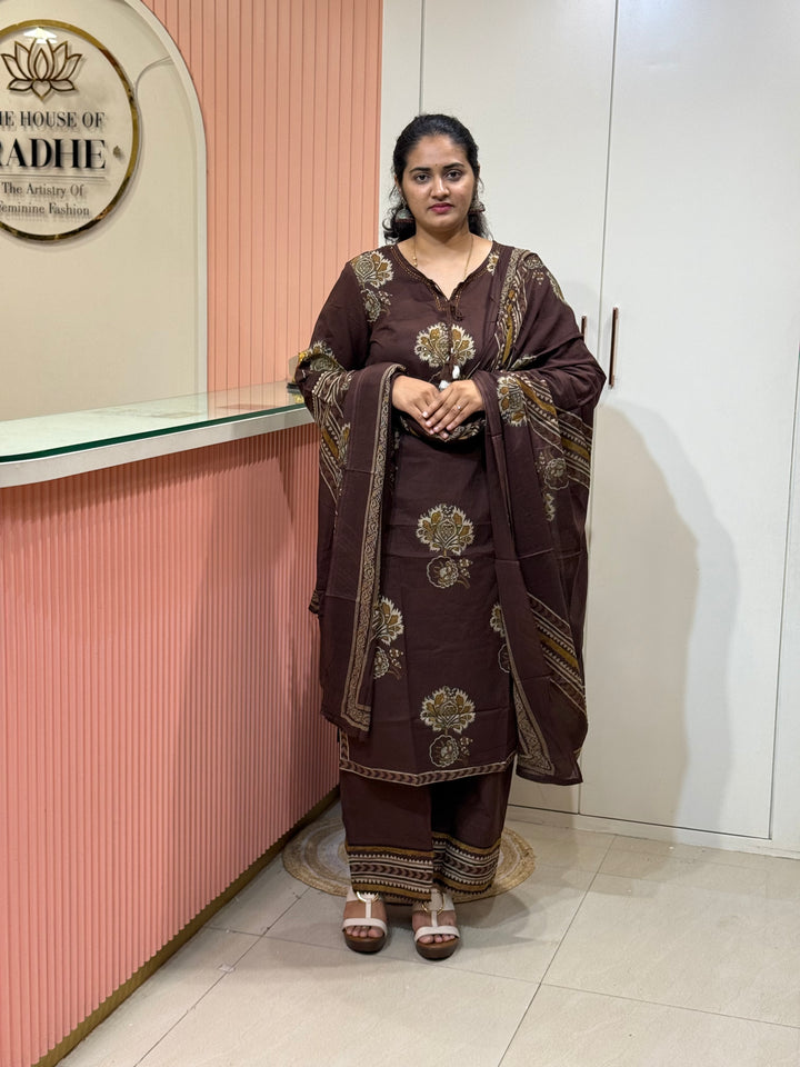 Premium Cotton 3 Pcs Kurta Set | Trending Summer Collection | RADHE101