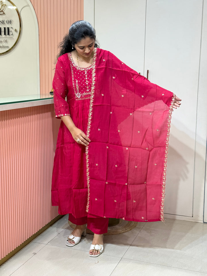 S Mul Chanderi with Kail Pattern | R214