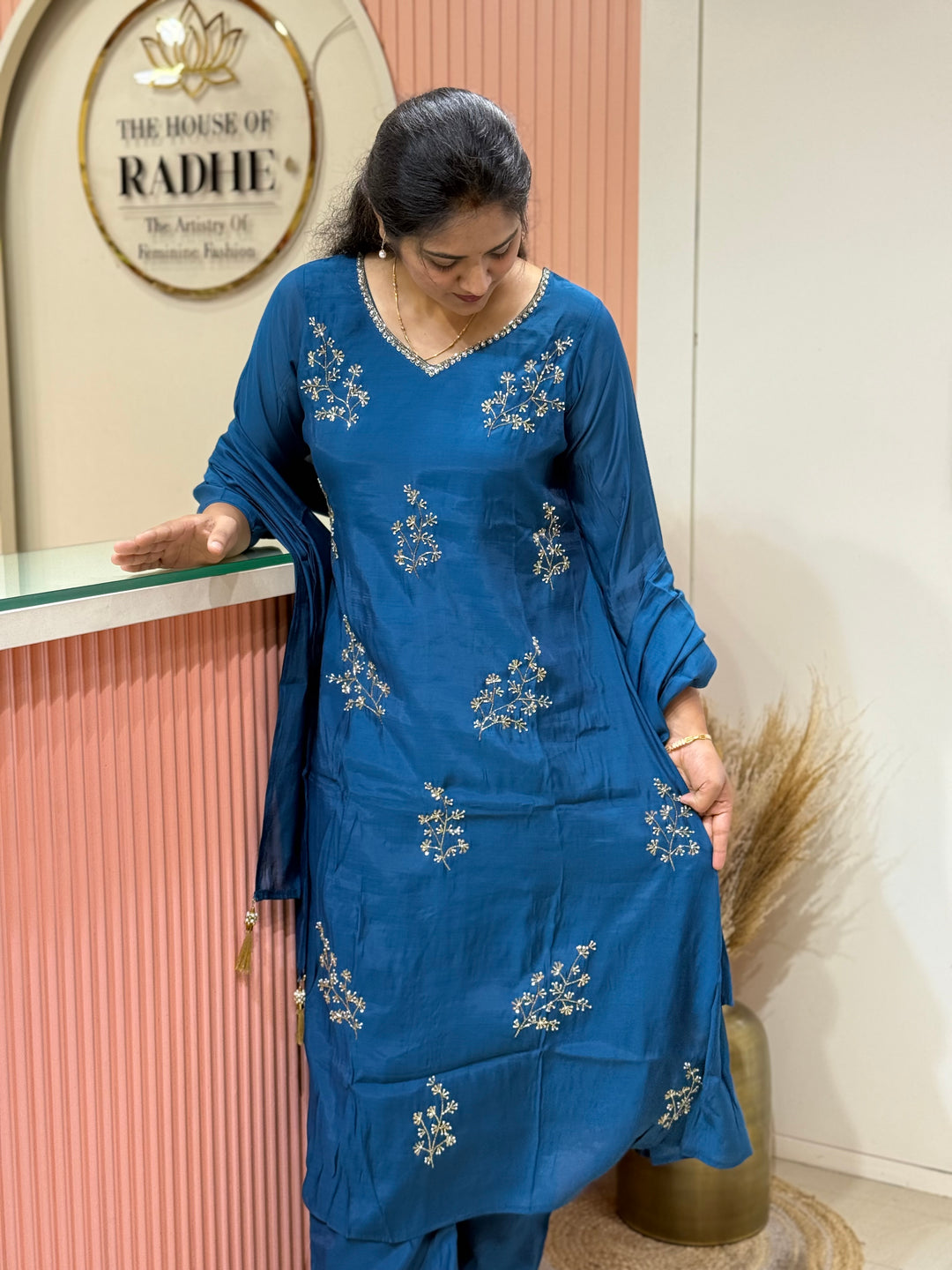 Mul Chanderi Collection with Cut Dana work | R206