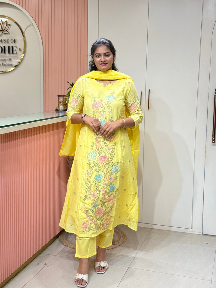 Mul Cotton Collection with Embroidery work (Cotton Lining)| R181