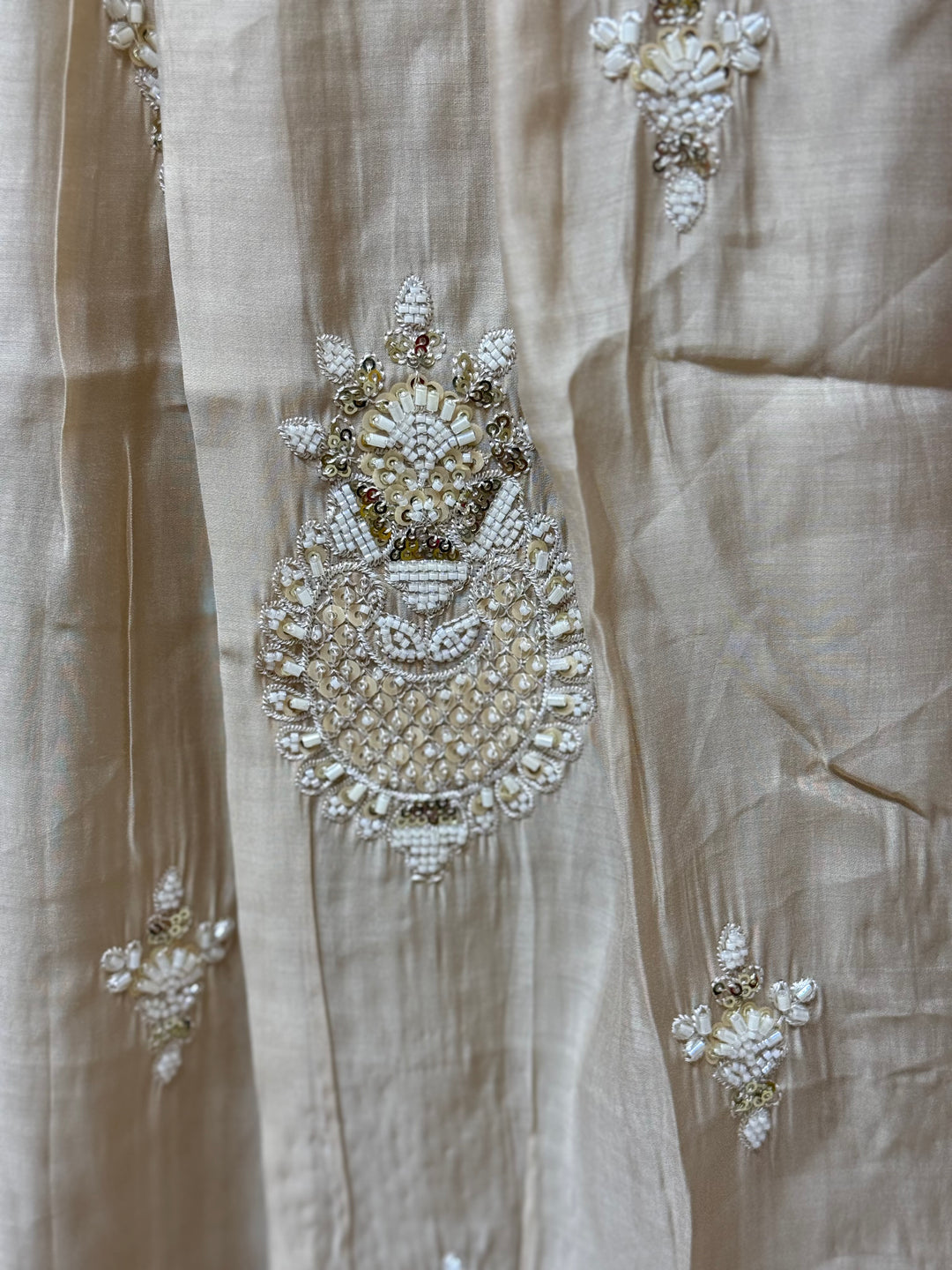Pure Mul Chanderi handwork collection A Line Pattern | R229