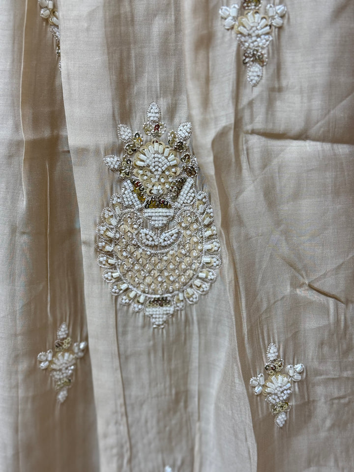 Pure Mul Chanderi handwork collection A Line Pattern | R229