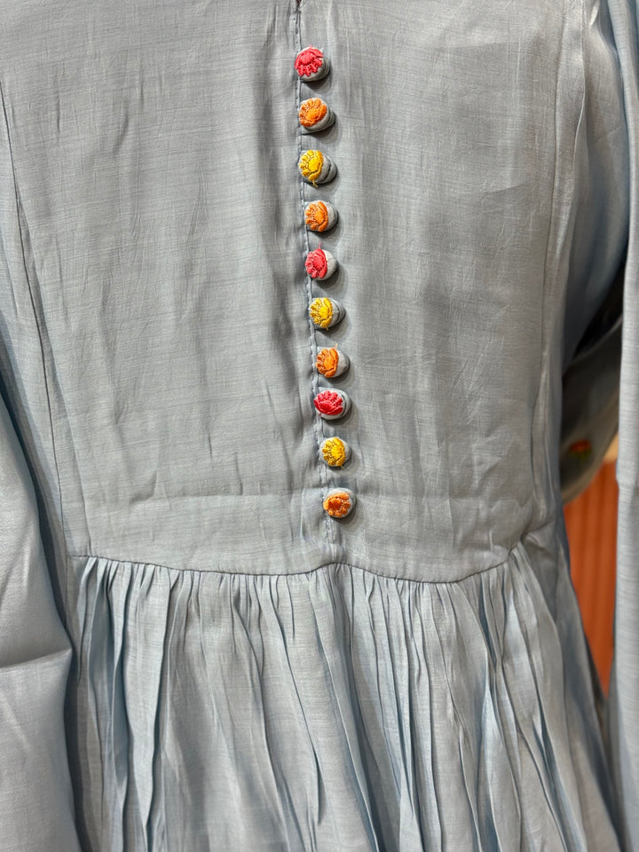 Mul Chanderi with Cute Embroidery work | R208