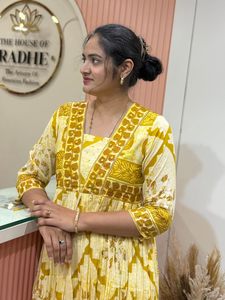 Mul Cotton with Cotton Lining Gown Collection  | R144
