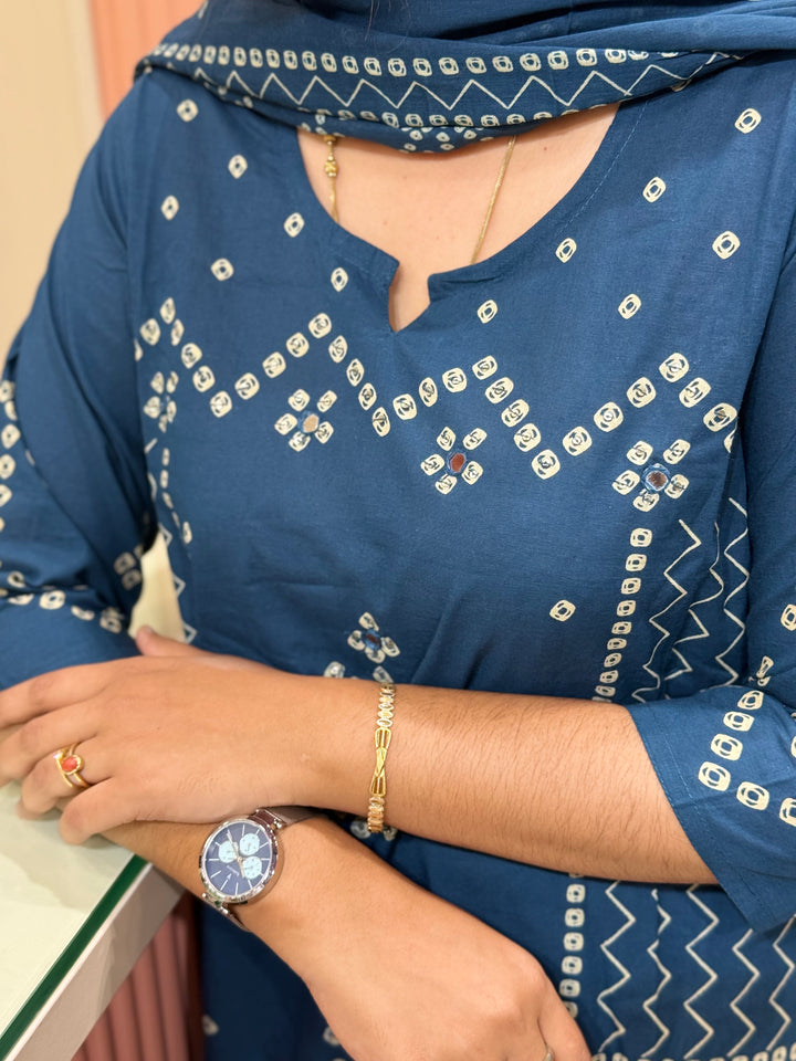 60-60 Cotton 3 piece Kurta set | R170