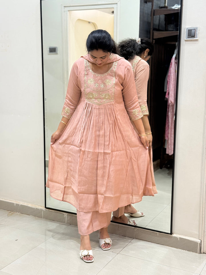 Mul Chanderi Collection with Cotton Lining | R209