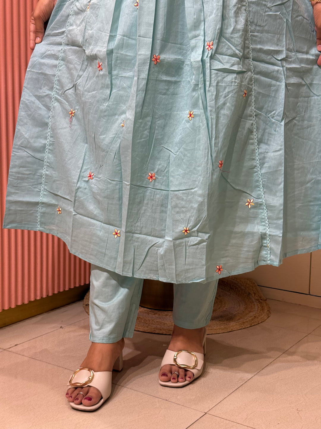 Pure Mul Cotton Embroidered Collection with Cotton Lining | R190
