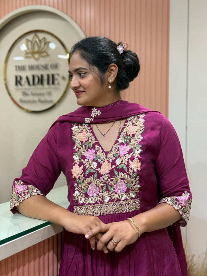 Premium Mul Chanderi Handwork Collection (SuperHit Design)| R206