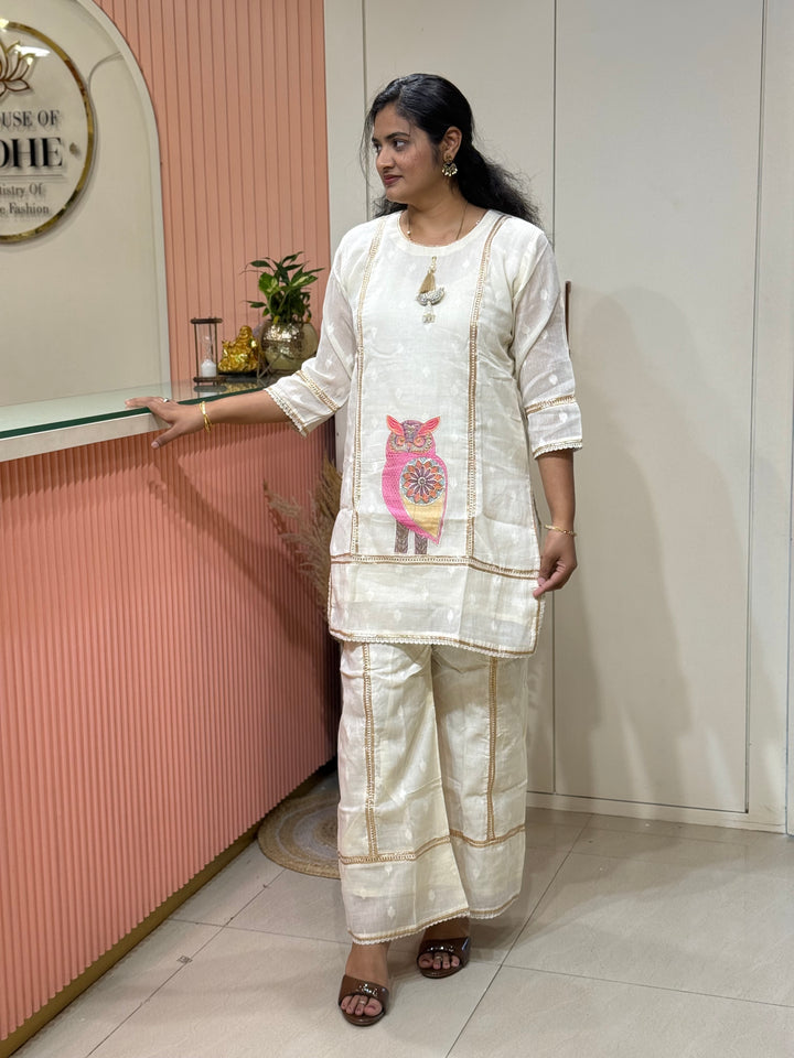 Co-Ord Cotton Set with Figure Designs | R137