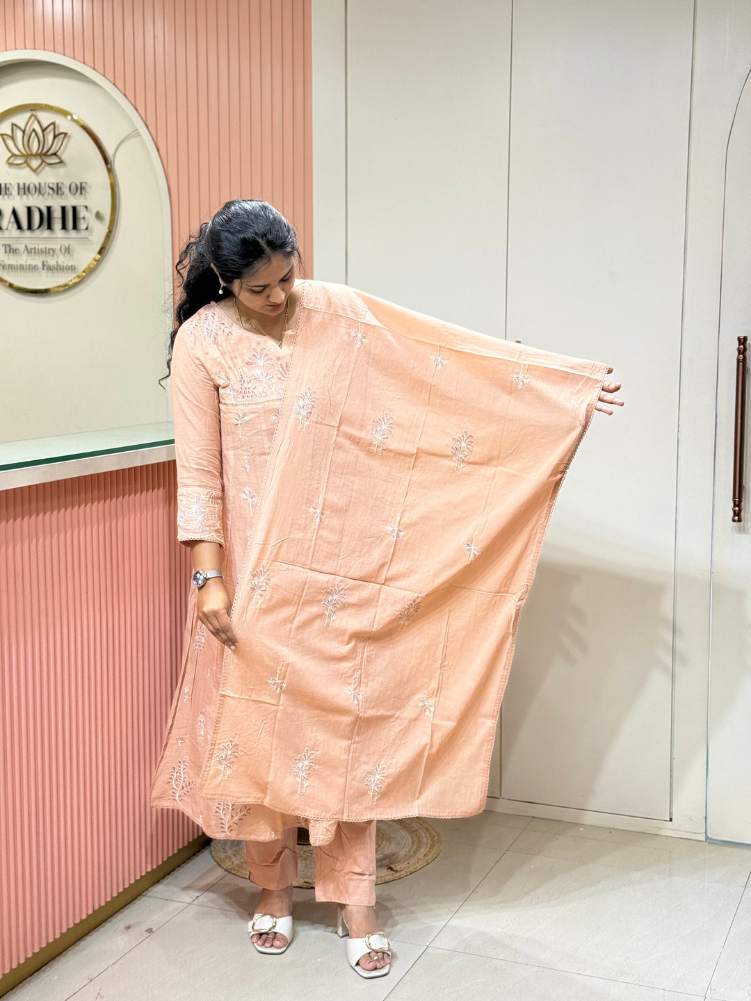 Mul Cotton Collection with Embroidery work (Cotton Lining)| R181