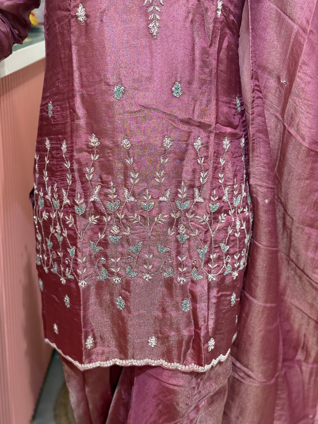 Pure Tissue 3 Pcs Set Heavy Hand Work -RADHE34