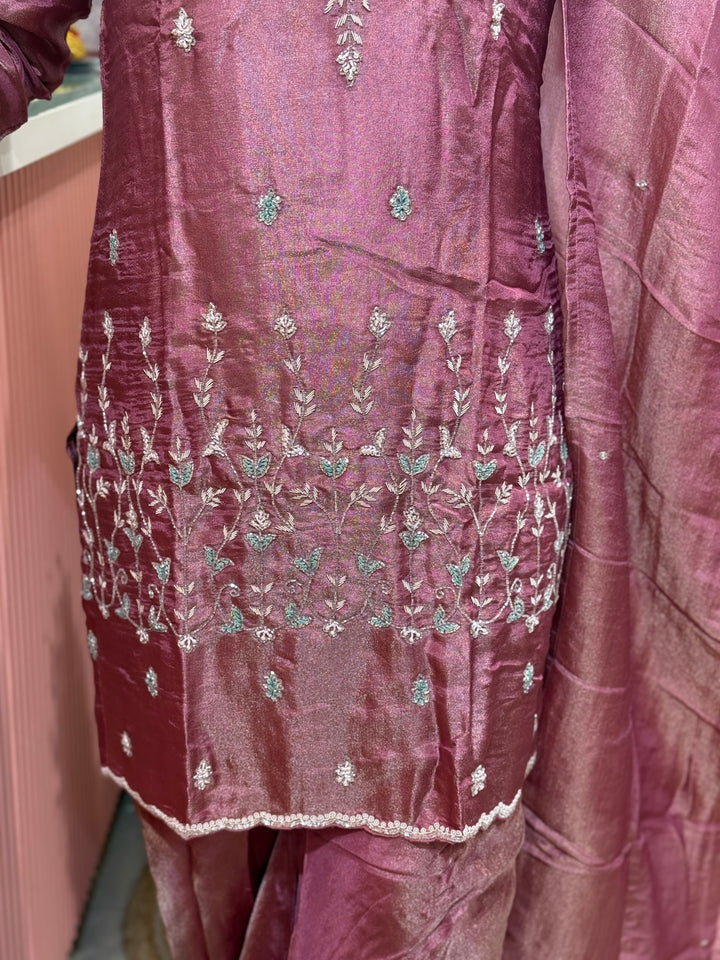 Pure Tissue 3 Pcs Set Heavy Hand Work -RADHE34
