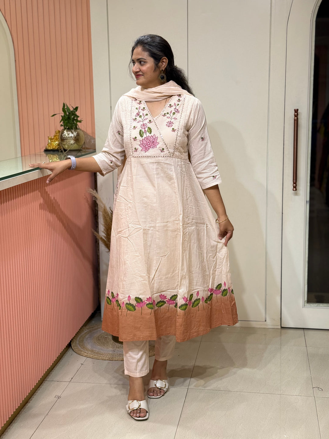 Mulmul Cotton with Brush Paint Collection (Cotton Lining )| R164
