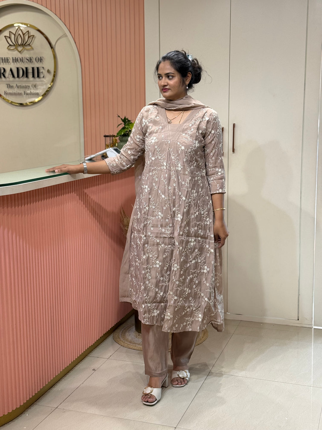 Mul Chanderi Collection with Embroidery work | R204