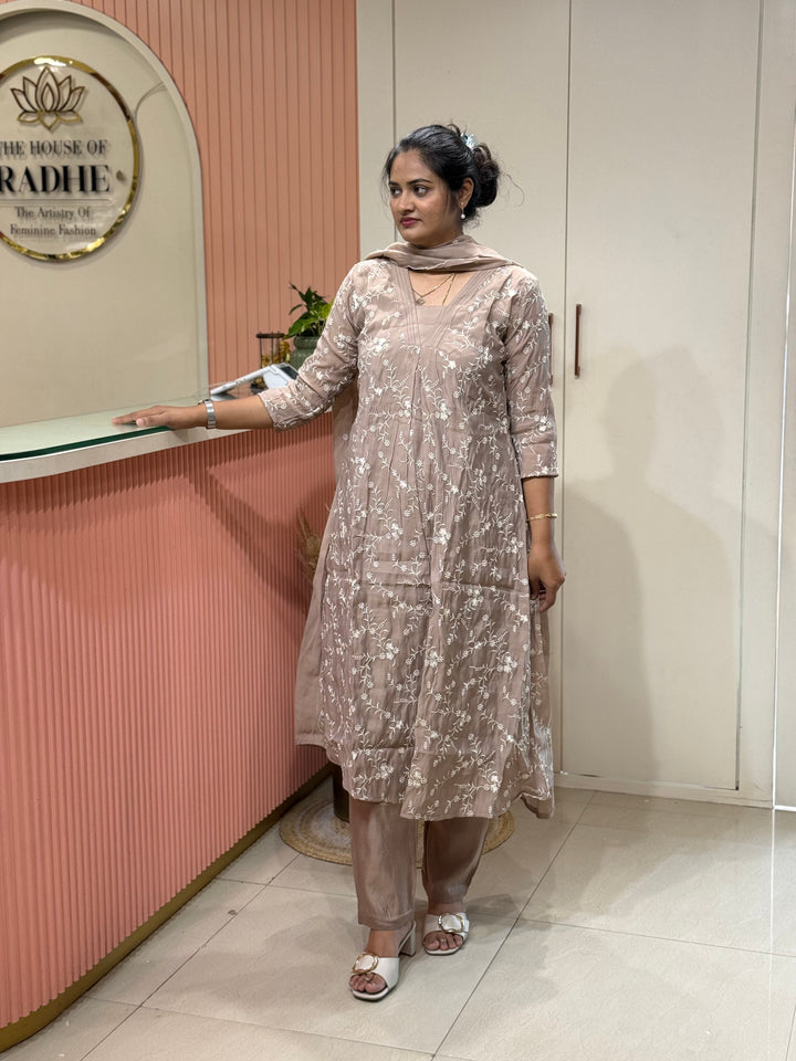 Mul Chanderi Collection with Embroidery work | R204