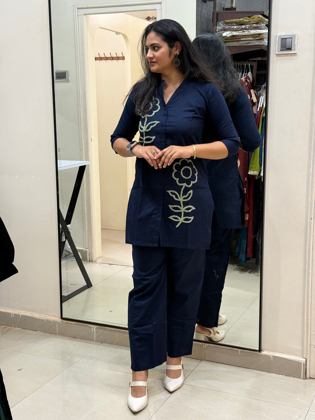 Co-Ord Set With Embroidery work | R137