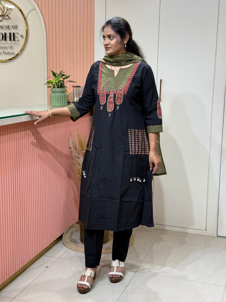Cotton Collection with Patch Work (Print Dupatta) | R210