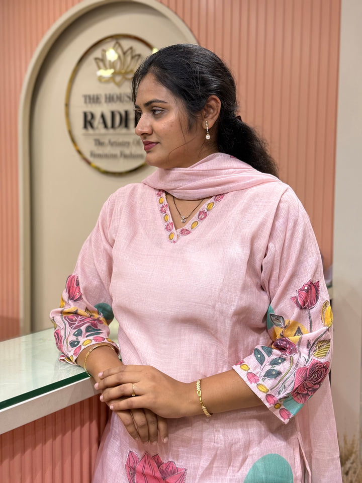 Linen Cotton 3 Pcs Set Collection with Cotton Lining | R146