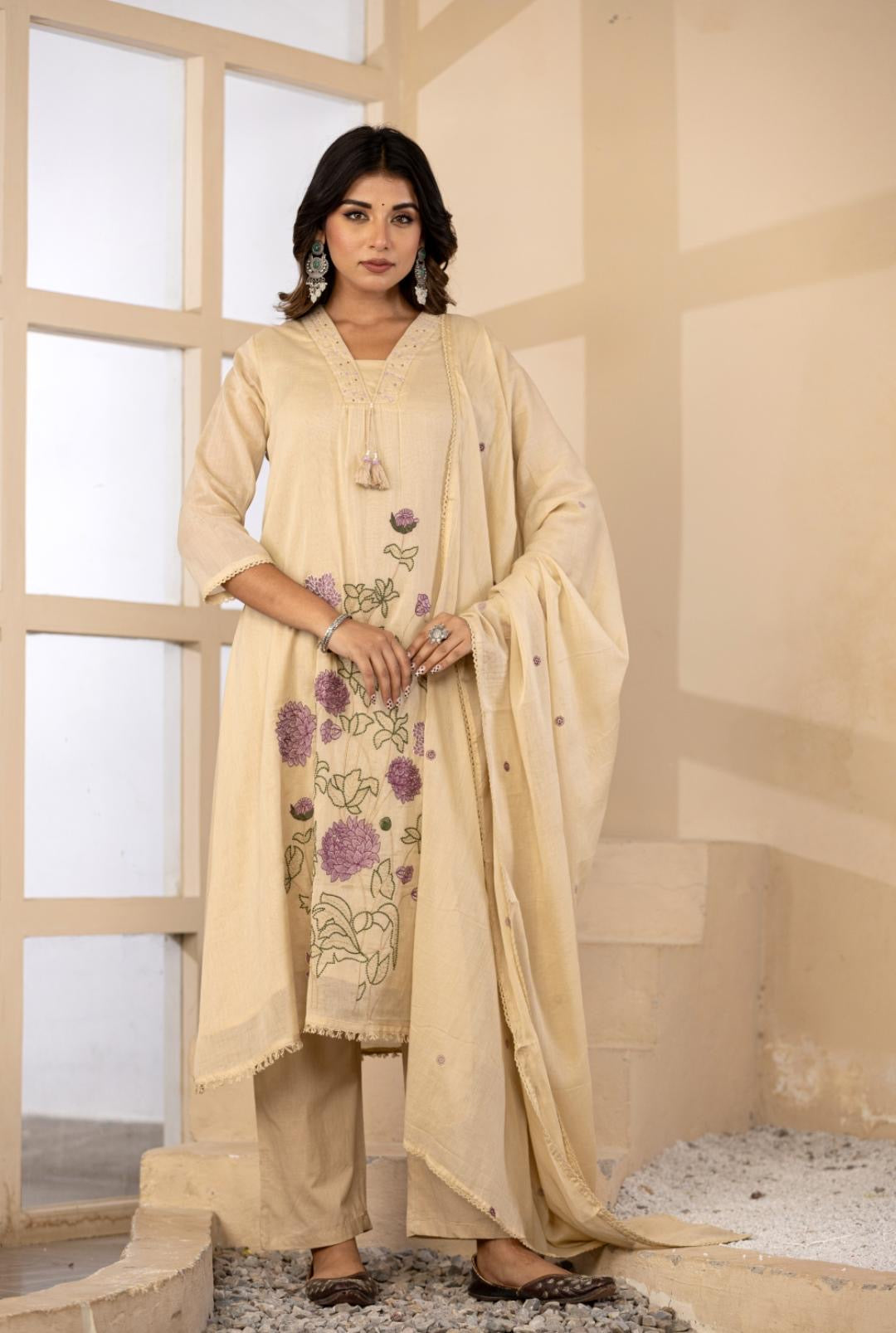 Premium Pure Mul Cotton Collection With Floral Embroidery | R190