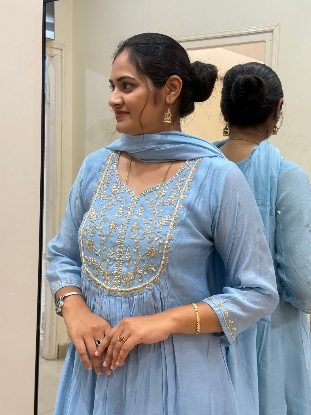 Premium Mul Chanderi Party wear Collection | R206