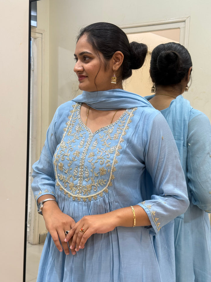 Premium Mul Chanderi Party wear Collection | R206