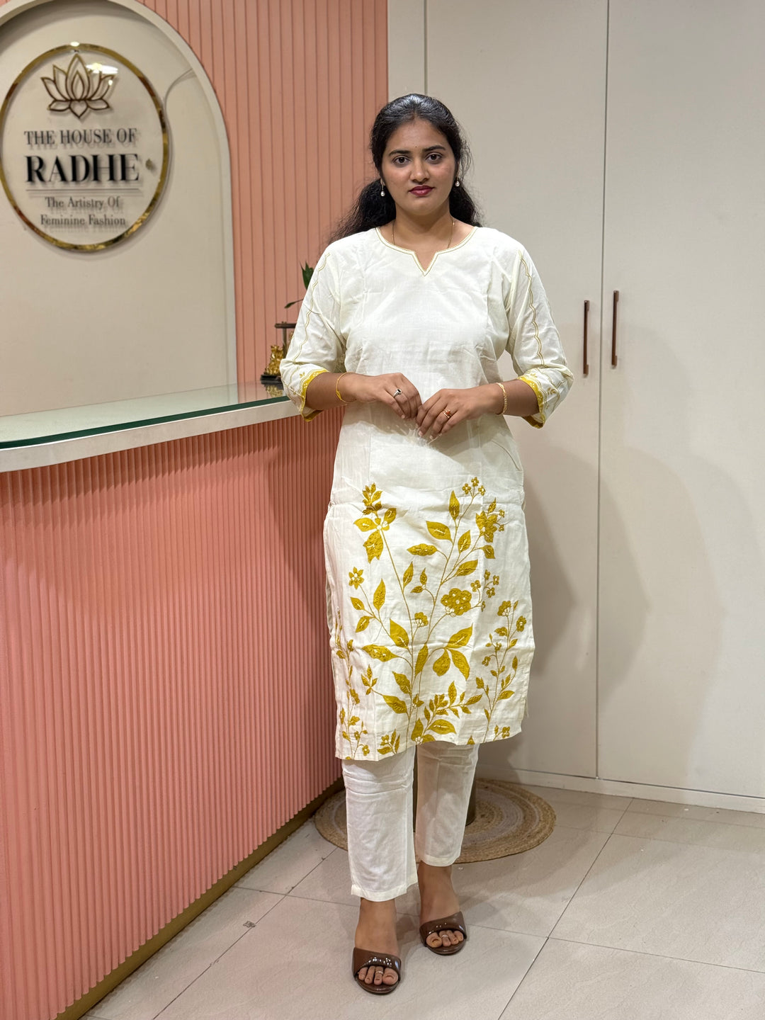 Cotton 2 Pcs Set Collection with Beautiful Embroidery work ( Cotton Lining )| R137