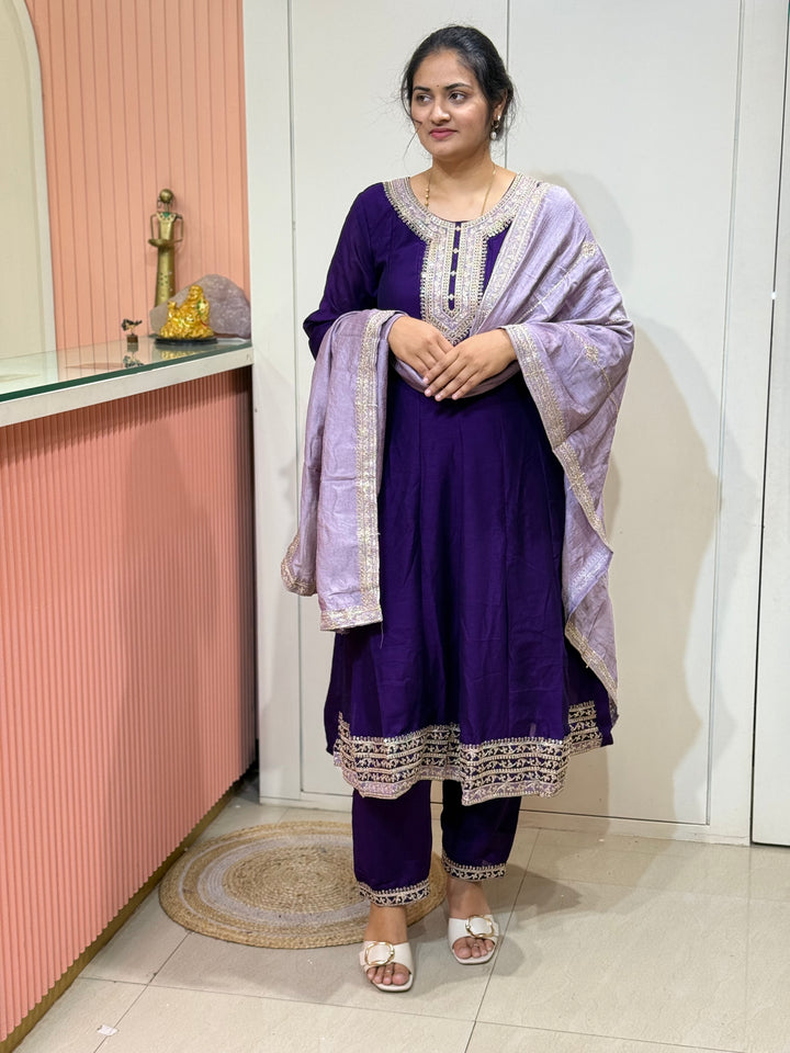 Vichitra Fabric Collection With Elegant Designer Look | RADHE60