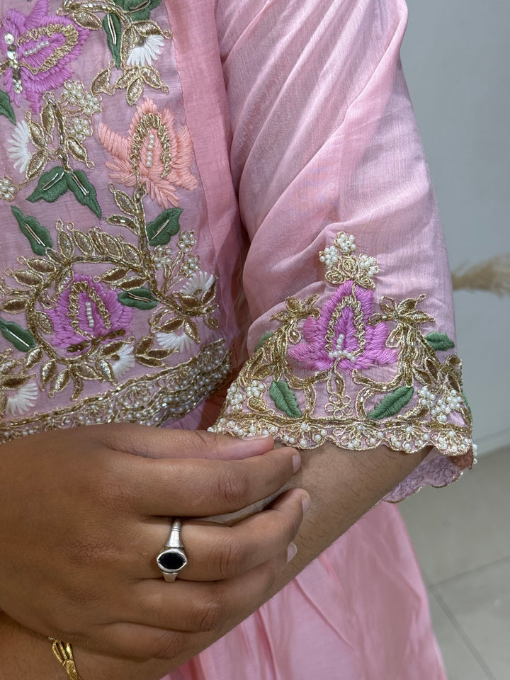 Premium Mul Chanderi Handwork Collection | R206