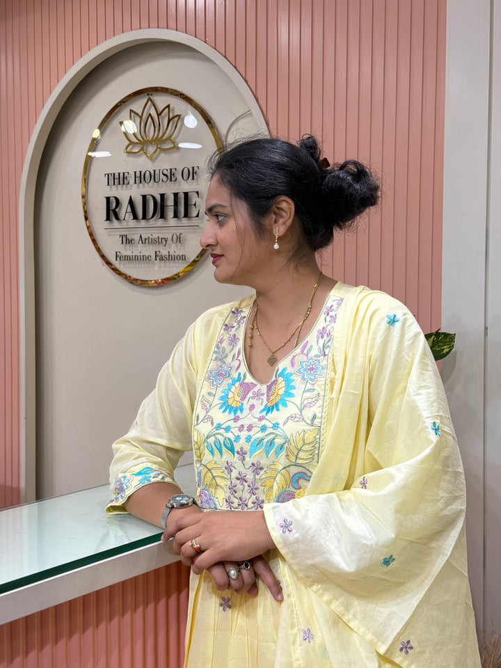 Pure Mul Cotton Embroidered Collection with Cotton Lining | R190