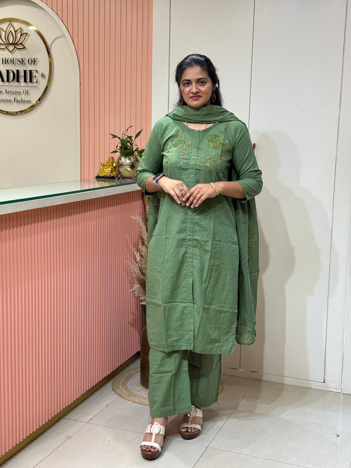 Khadi Cotton Collection with  Embroidery work | R220