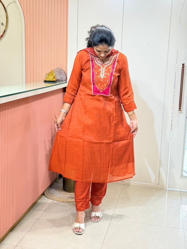 Mul Chanderi With Cotton Lining (New Arrivals) | R138