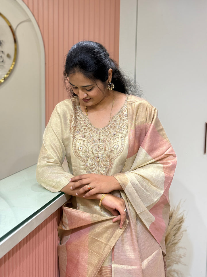 Pure Tissue Collection | Neck Handwork &amp; Beautiful Dupatta | R148