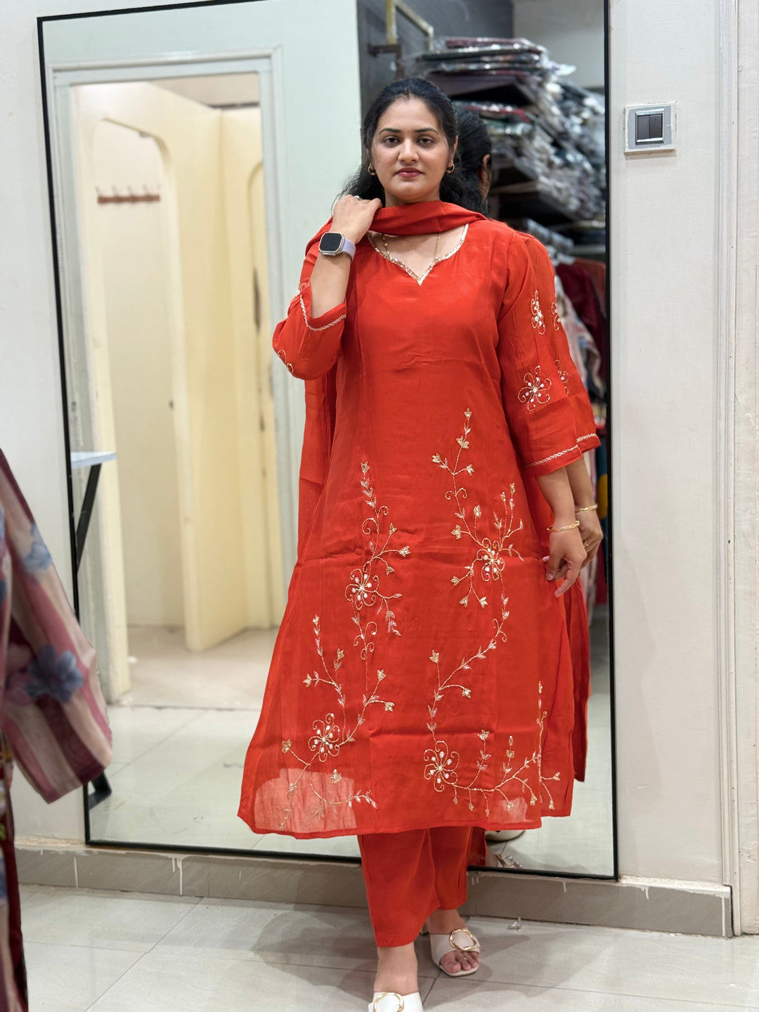 Mul Chanderi Beautiful Collection | R205