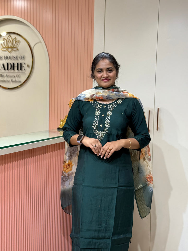 Budget-Friendly Roman Gloss Collection with Digital Dupatta | R222