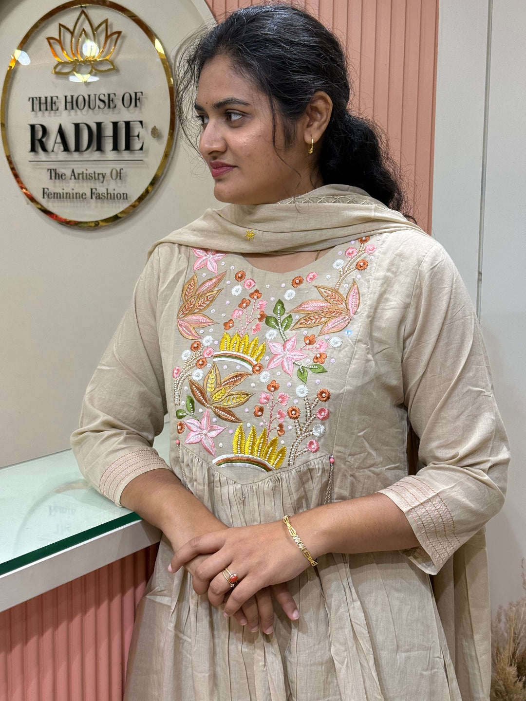 Pure Mul Cotton Embroidered Collection with Cotton Lining | R190