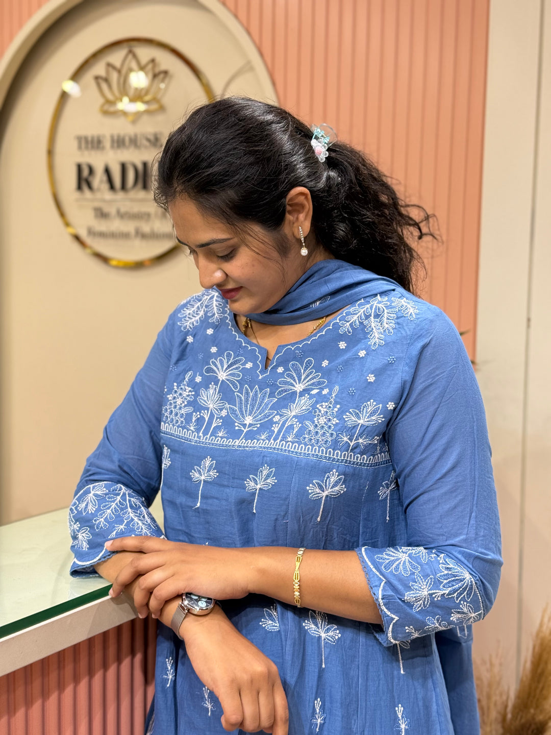 Mul Cotton Collection with Embroidery work (Cotton Lining)| R181